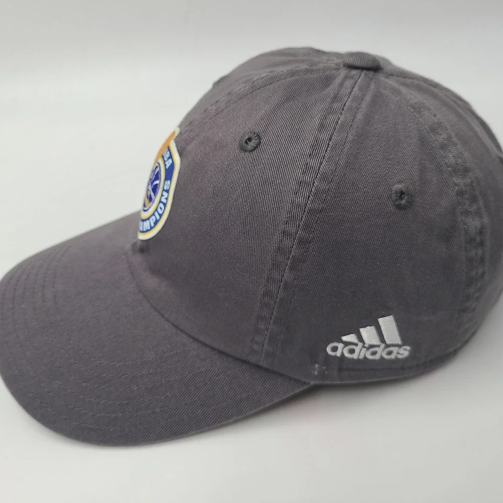 Youth Golden State Warriors Hat Strapback Adidas Gray NBA 2017 Champions 5x Logo